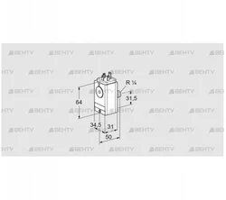 DG 17VC8D-5W (84448050) Датчик-реле давления газа Kromschroder