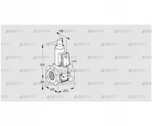 VAS7T80A05LQE/PP/PP (88202820) Газовый клапан Kromschroder