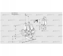 VCG2E50R/50R05NGEVWR/PPPP/PPZS (88105246) Клапан с регулятором соотношения Kromschroder