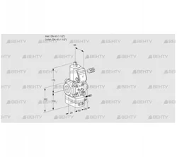 VAG240R/NWAE (88000862) Газовый клапан с регулятором соотношения Kromschroder