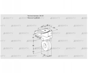 IBA40/25Z05/20-30Q3E (88301555) Дроссельная заслонка Kromschroder