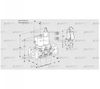 VCS3E50F/50F05NLKGL3/PPZS/PPPP (88100453) Сдвоенный газовый клапан Kromschroder