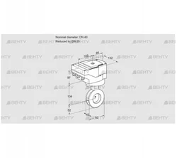 IBGF40/25Z05/20-15W3E (88302742) Дроссельная заслонка Kromschroder