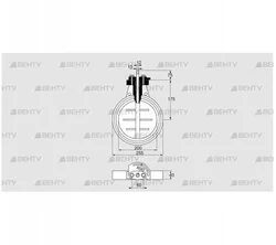 DKR 200Z03F100A (03149306) Дроссельная заслонка Kromschroder