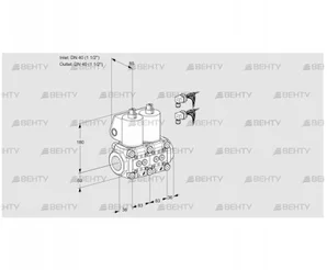 VCS3E40R/40R05NNWL6/PPPP/PPPP (88102868) Сдвоенный газовый клапан Kromschroder