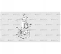 VAS780F05LW3B/PP/PP (88204307) Газовый клапан Kromschroder