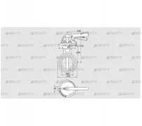 DKR 350Z03H650D (72701560) Дроссельная заслонка Kromschroder