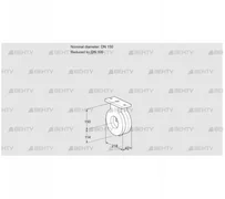 BVA150/100Z05 (88300119) Дроссельная заслонка Kromschroder