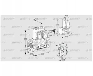 VCS8100F05NNWRE/P2PP/PPZ- (88207301) Сдвоенный газовый клапан Kromschroder