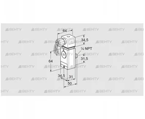 DG 40VCT8-6W (84448890) Датчик-реле давления газа Kromschroder