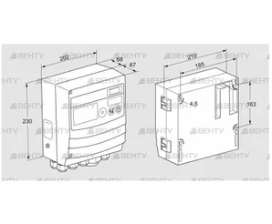 BCU465W2P2C1D2310K1E1-/LM400WF3O0E1- (88680025) Блок управления горением Kromschroder