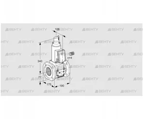 VAS665F05LW3E/PP/PP (88202689) Газовый клапан Kromschroder