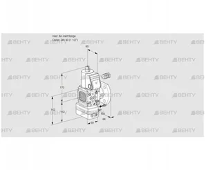 VAG2-/40F/NWAE (88016124) Газовый клапан с регулятором соотношения Kromschroder