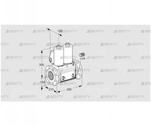 VCS8100F05NNWL3B/MPPM/PPPP (88204911) Сдвоенный газовый клапан Kromschroder