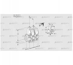 VCS1E25R/25R05NNWR3/PPPP/PPZY (88105468) Сдвоенный газовый клапан Kromschroder