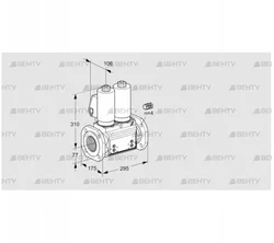 VCS665F05NNWGL3B/PPPP/PPPP (88202923) Сдвоенный газовый клапан Kromschroder