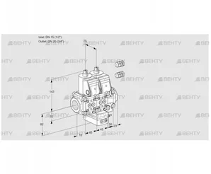 VCD1E15R/20R05ND-25VWR3/PPPP/PPPP (88101520) Регулятор давления Kromschroder