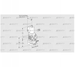 VAG2-/40R/NWSLAK (88030923) Газовый клапан с регулятором соотношения Kromschroder