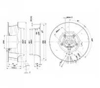 Центробежный вентилятор ebmpapst R3G310AJ3111