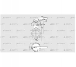 DKR 350Z03H450D (72701360) Дроссельная заслонка Kromschroder