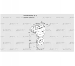 IBGF65/40Z05/20-60W3TR10 (88301210) Дроссельная заслонка Kromschroder