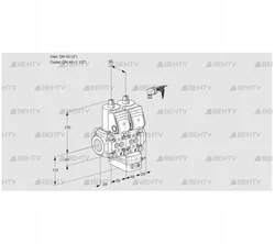 VCG2E50R/40R05NGNWR/PPPP/PPPP (88100369) Клапан с регулятором соотношения Kromschroder