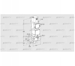 VK 80F24W5XG43D (85314311) Газовый клапан с приводом Kromschroder