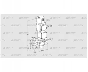 VK 80F24W5XG43D (85314311) Газовый клапан с приводом Kromschroder