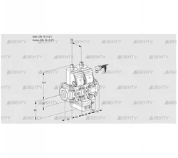 VCH1E15R/15R05NHEVWR/PPPP/PPPP (88100854) Клапан с регулятором расхода Kromschroder