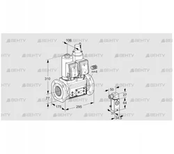 VCS665F05NLWGR3E/3-34/MMEM (88202885) Сдвоенный газовый клапан Kromschroder