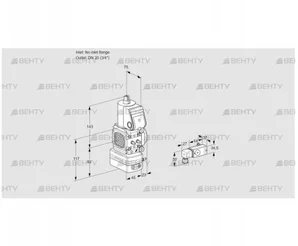 VAD1-/20R/NW-25A (88031243) Газовый клапан с регулятором давления Kromschroder