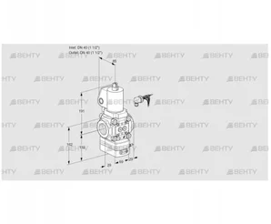 VAV240R/NWGLAK (88012323) Газовый клапан с регулятором соотношения Kromschroder