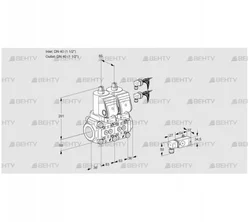 VCS3E40R/40R05NNWSR8/3--4/MMMM (88103680) Сдвоенный газовый клапан Kromschroder