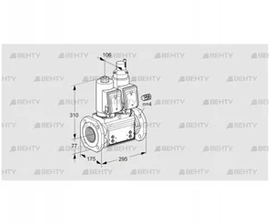 VCS665F05NLKGR3B/PPPP/PPPP (88204349) Сдвоенный газовый клапан Kromschroder