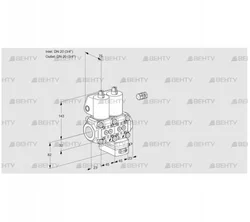 VCG1E20R/20R05NGEWL/PPPP/PPPP (88104686) Клапан с регулятором соотношения Kromschroder