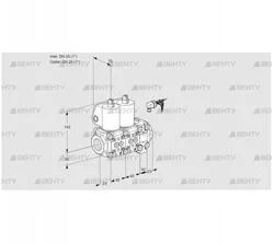 VCS1E25R/25R05NNVWL/PPPP/PPPP (88106957) Сдвоенный газовый клапан Kromschroder