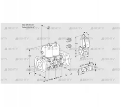 VCS3E50F/50F05NNWL3/ZSPP/PP3- (88107462) Сдвоенный газовый клапан Kromschroder