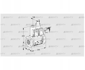 VCS665F05NLQRE/PPPP/PPPP (88205025) Сдвоенный газовый клапан Kromschroder