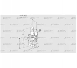 VAD125R/NW-50A (88002214) Газовый клапан с регулятором давления Kromschroder