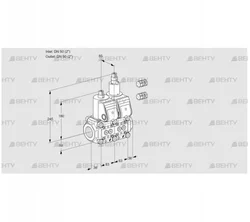 VCS3E50R/50R05NLWR3/PPPP/PPPP (88100109) Сдвоенный газовый клапан Kromschroder