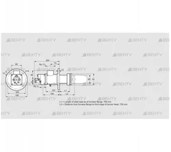 BIC 65HB-700/735-(34)E (84031083) Газовая горелка Kromschroder