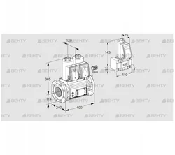 VCS9125F05NNAR3E/PPZ-/PPPP (88205175) Сдвоенный газовый клапан Kromschroder