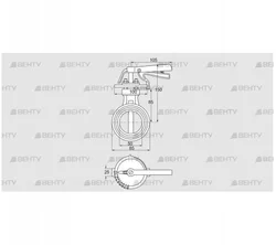 DKR 50Z03H350D (72701060) Дроссельная заслонка Kromschroder
