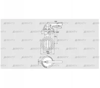 DKR 200Z03H100D (72702130) Дроссельная заслонка Kromschroder