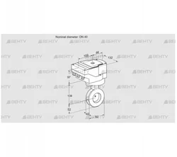 IBGF40Z05/20-07W2E (88303752) Дроссельная заслонка Kromschroder