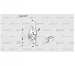 VAD1-/25R/NW-100A (88008738) Газовый клапан с регулятором давления Kromschroder