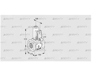 VAS6T65A05NWSRB/PP/PP (88203606) Газовый клапан Kromschroder