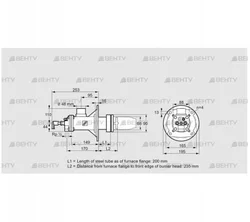 BICA 65HB-200/235-(34)D (84022030) Газовая горелка Kromschroder