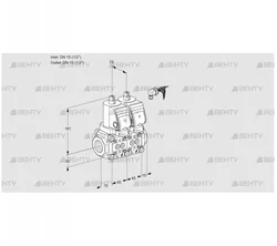 VCS1E15R/15R05NNWGR/PPPP/PPPP (88103824) Сдвоенный газовый клапан Kromschroder