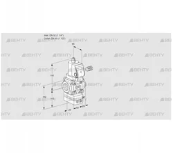 VAG232/40R/NKGRAN (88009011) Газовый клапан с регулятором соотношения Kromschroder